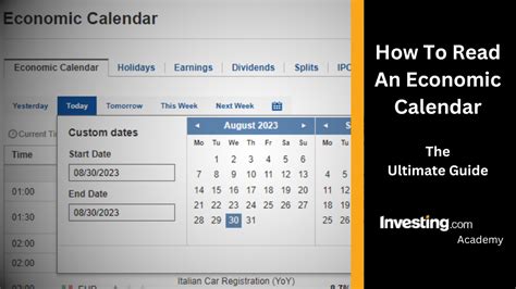 Investing.com Economic Calendar: Your Essential Guide to the Market