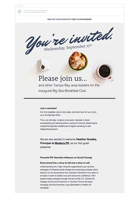 Invitation Email Template