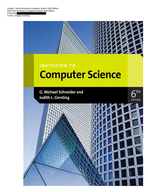 Invitation To Computer Science 6th Edition Solutions PDF