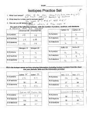 Ion and isotope practice set answer key Ebook Epub