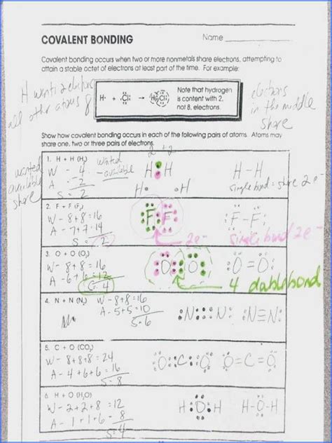 Ionic And Covalent Bonds Review Answer Key Reader