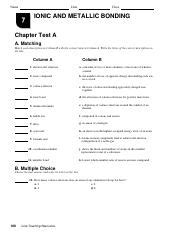 Ionic And Metallic Bonding Answers Pearson Ebook Doc