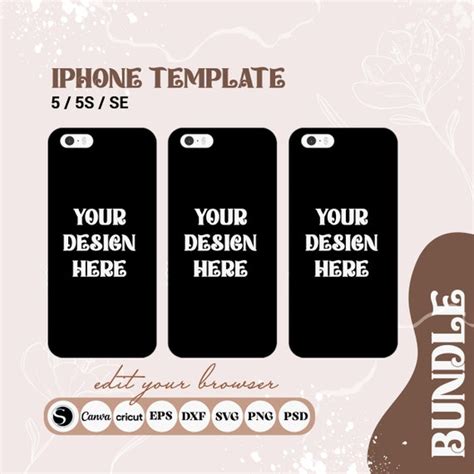Iphone 5s Case Template