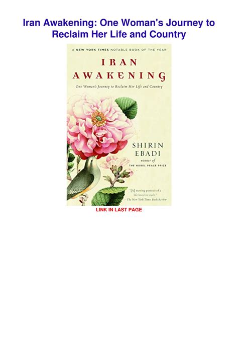 Iran Awakening: One Woman&am PDF