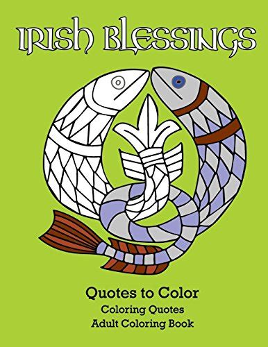 Irish Blessings Quotes to Color Adult Coloring Book Coloring Quotes PDF