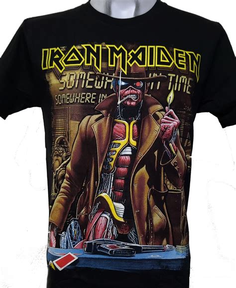 Iron Maiden Somewhere in Time T-Shirt: Embark on a Musical Journey Through Time