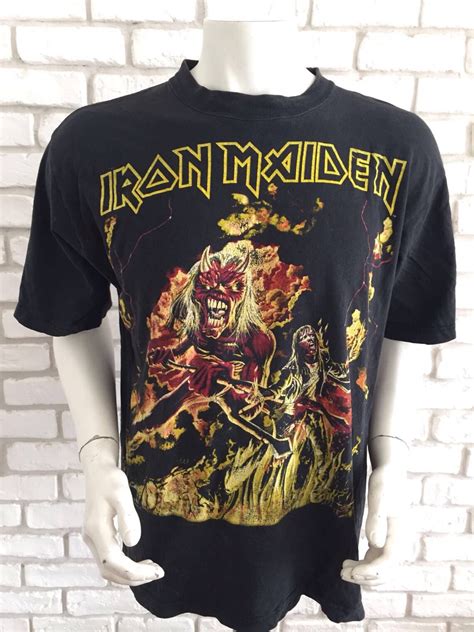 Iron Maiden Tee Shirts Vintage: A Timeless Exploration of Rock's Iconic Symbolism