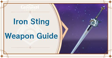 Iron Sting: Your Ultimate Guide to the 4-Star Sword