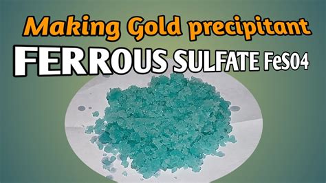 Iron sulfate (FeSO4):