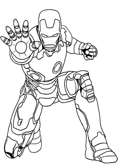 Ironman Coloring Sheet