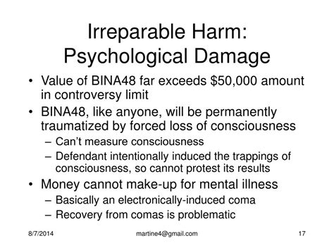 Irreparable Harm Doc