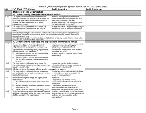 Iso Audit Questions For Maintenance Department Ebook Kindle Editon