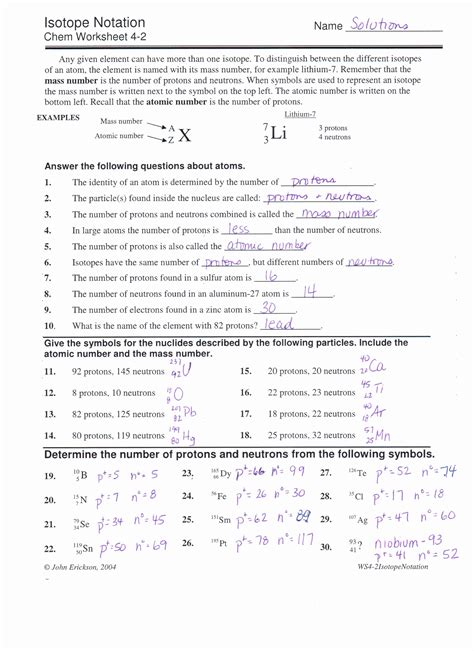 Isotope Problems Answer Key Kindle Editon