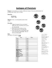 Isotopes Of Pennies Lab Answers Epub