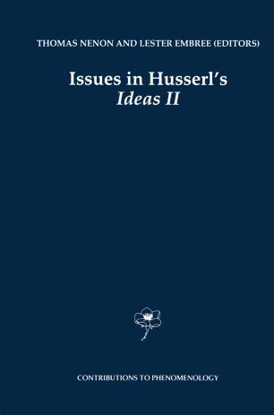 Issues in Husserl's Ideas II 1st Edition Doc