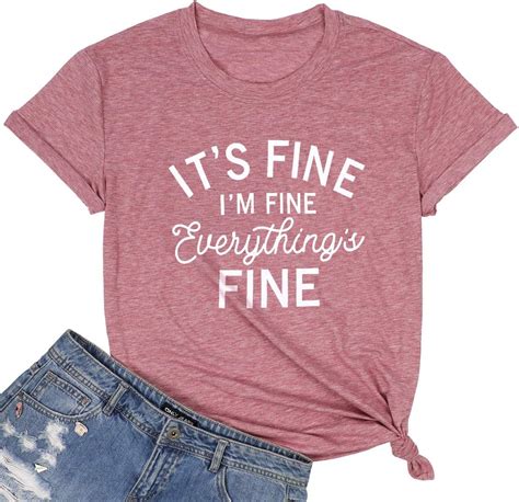 It's Fine T-Shirt: A Casual Expression of Mental Well-being