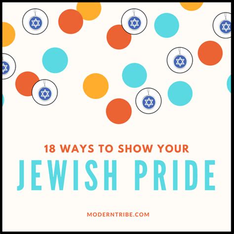 It's a way to show your pride in your Jewish heritage.