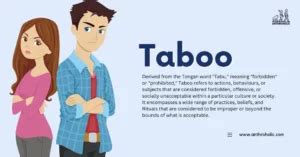 It's taboo.