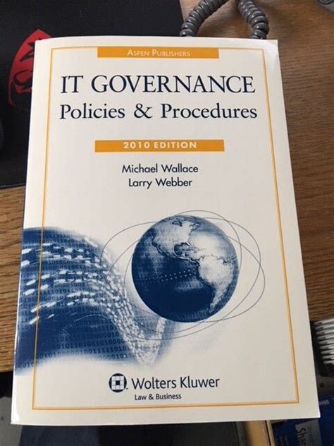 It Governance Policies and Procedures 2010 Edition W Cd Kindle Editon