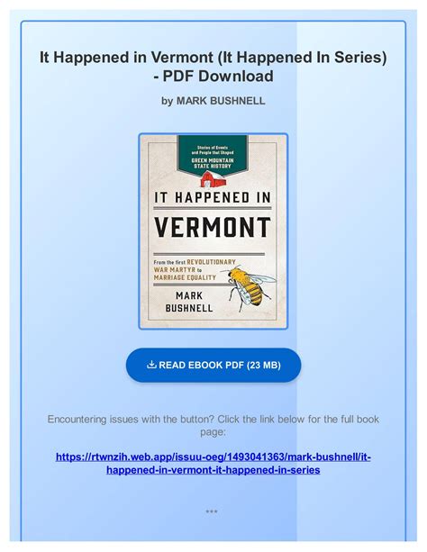 It Happened in Vermont (It Happened In Series) PDF