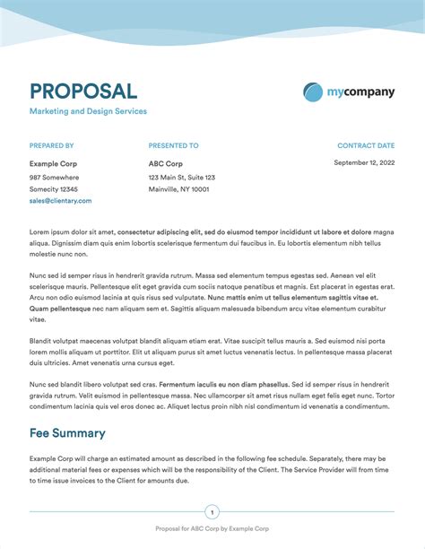 It Proposal Template Free