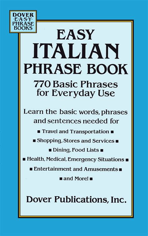 Italian Phrase Book Epub