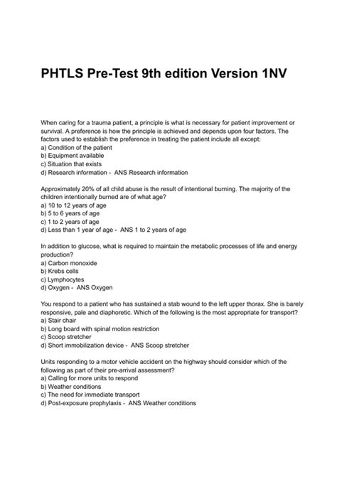 Itls Pretest Answers 2012 Reader