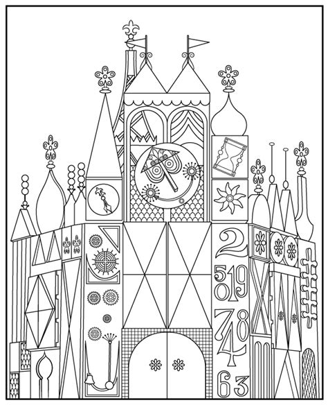 Its A Small World Coloring Pages Printable