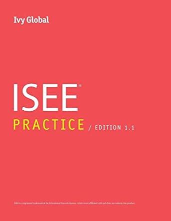 Ivy Global ISEE Practice Prep Book Edition 11 Epub