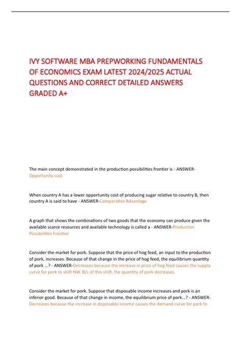 Ivy Software Corporate Finance Test Answers Reader