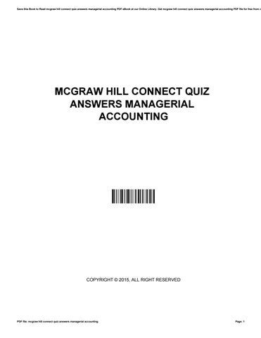 Ivy software test answer for managerial accounting Ebook PDF