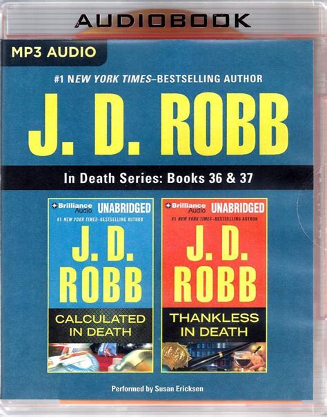 J D Robb In Death Series Books 36 and 37 Calculated In Death and Thankless In Death Epub