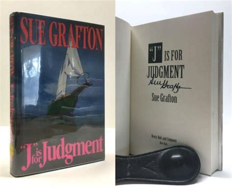 J Is for Judgement 1ST Edition Inscribed Reader