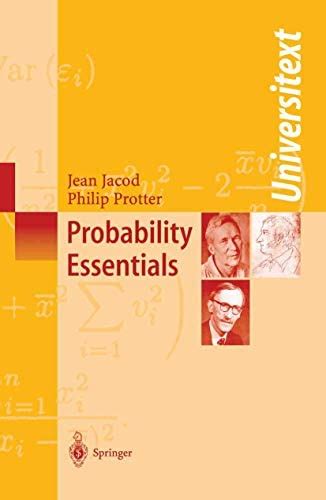 JACOD AND PROTTER PROBABILITY ESSENTIALS SOLUTIONS Ebook Doc