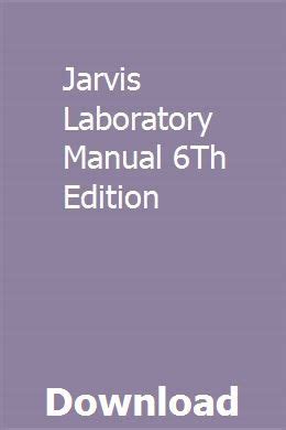 JARVIS LABORATORY MANUAL ANSWERS 6TH EDITION Ebook Doc