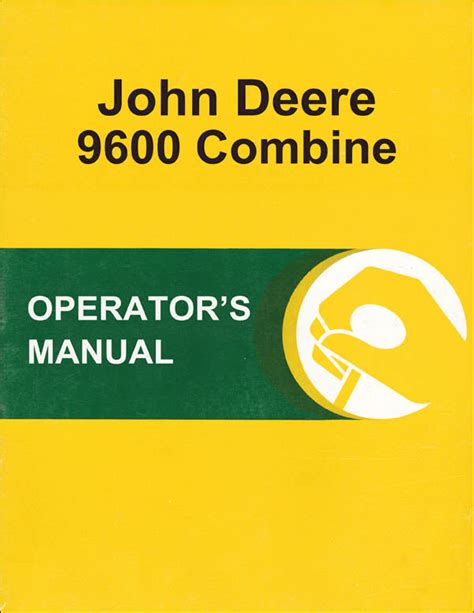 JD 9600 COMBINE MANUAL Ebook Doc