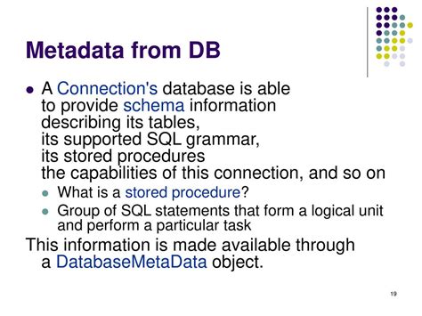 JDBC Metadata Doc