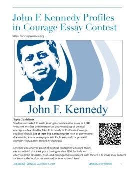 JFK Profile in Courage Essay Contest: A Testament to Resilience and Determination