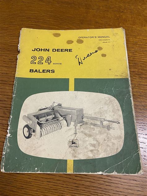 JOHN DEERE 224 BALER OPERATORS MANUAL Ebook PDF