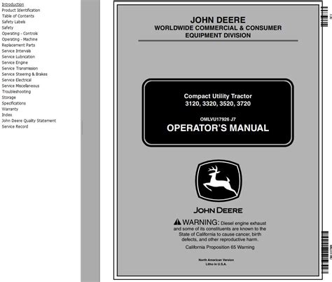 JOHN DEERE 3320 OWNERS MANUAL Ebook Reader