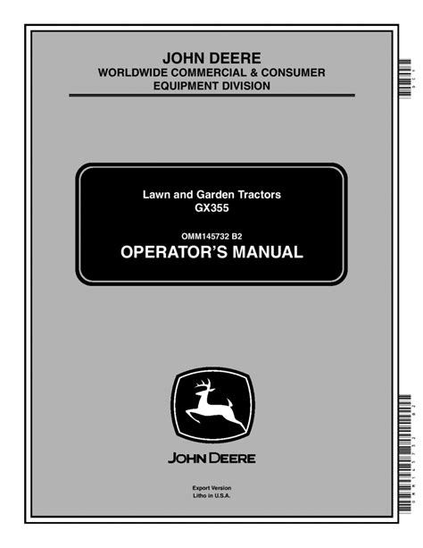 JOHN DEERE GX355 SERVICE MANUAL Ebook Epub