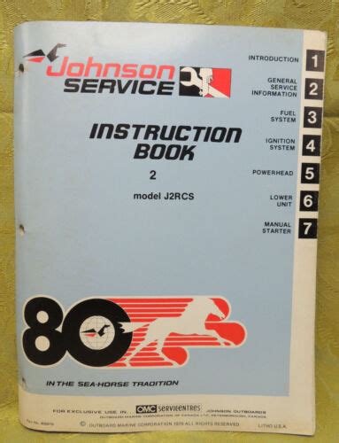 JOHNSON SEAHORSE 2HP SHOP MANUAL Ebook Doc