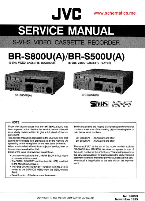 JVC BR S500U USER MANUAL Ebook Kindle Editon