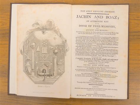 Jachin And Boaz An Authentic Key To The Door Of Freemasonry Epub