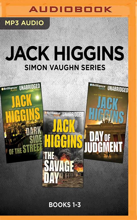 Jack Higgins Simon Vaughn Series Books 1-3 Dark Side of the Street The Savage Day Day of Judgment Kindle Editon