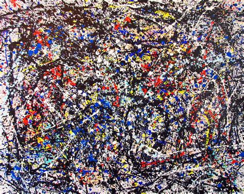 Jackson Pollock's Convergence Painting: Complexity in Color and Chaos