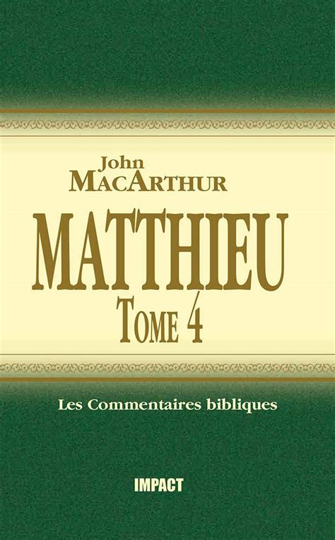 Jacques The MacArthur New Testament Commentary James French Edition Doc