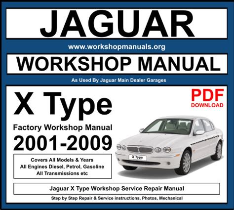 Jaguar X Type Workshop Manuals Ebook PDF