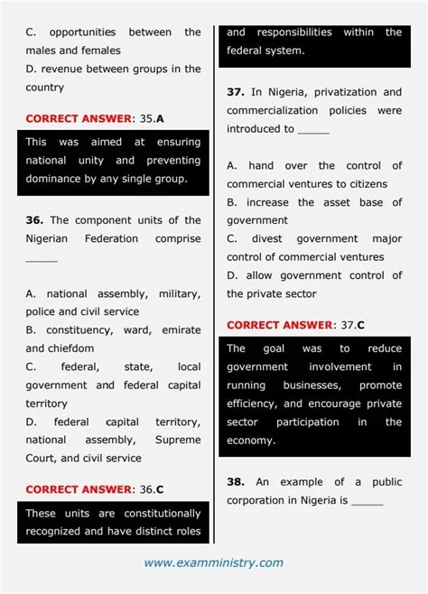 Jamb Questions And Answer English Government Reader