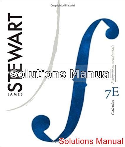 James Stewart Calculus 7th Edition Solutions Manual Reader